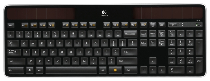 Клавиатура Logitech Wireless Solar Keyboard K750 Black USB, фото 2