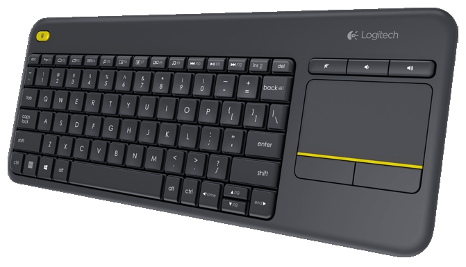 Клавиатура Logitech Wireless Touch Keyboard K400 Plus Black USB, фото 2