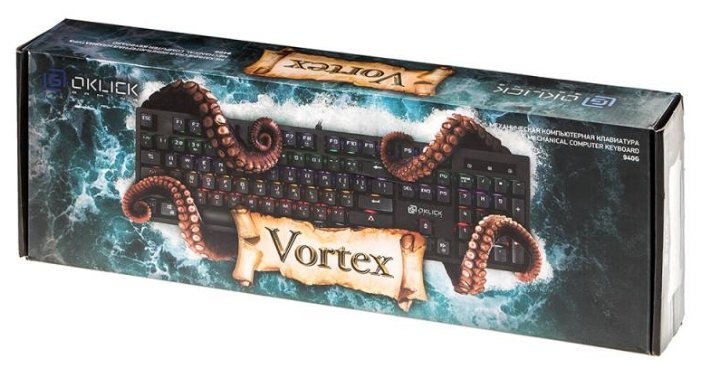 Клавиатура Oklick 940G VORTEX Black USB, фото 3