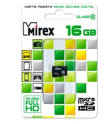 Карта памяти Mirex microSDHC Class 10