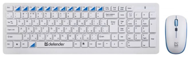 Клавиатура Defender Skyline 895 Nano White USB