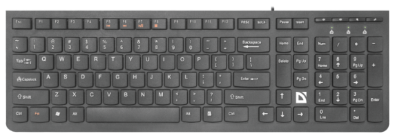 Клавиатура Defender UltraMate SM-530 RU Black USB