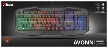Клавиатура Trust GXT 830-RW Avonn Gaming Keyboard Black USB