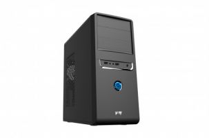 Корпус Haff 2801 500W (Black-Silver)