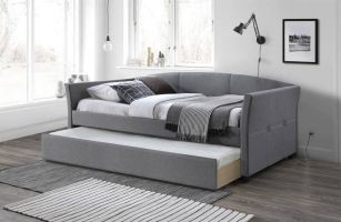Кровать Halmar SANNA (серый) 90/200