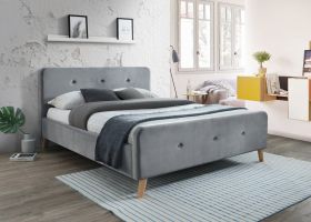 Кровать Signal Malmo Velvet 160x200 (Grey)