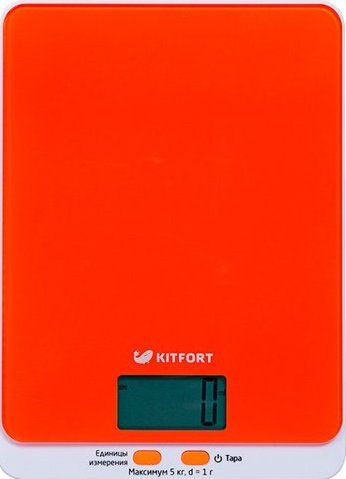 Кухонные весы Kitfort КТ-803-5 (Orange), фото 1