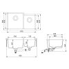 Кухонная мойка AquaSanita Arca SQA 230 710 L W alba