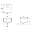 Кухонная мойка AquaSanita Arca SQA101 202 W alumetallic