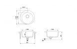 Кухонная мойка AquaSanita Clarus SR100 110 beige