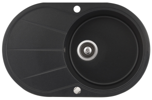 Кухонная мойка AquaSanita Clarus SR101 601 black metallic