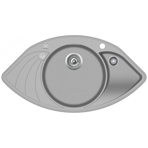 Кухонная мойка AquaSanita Papillon SCP151AW argent, фото 1