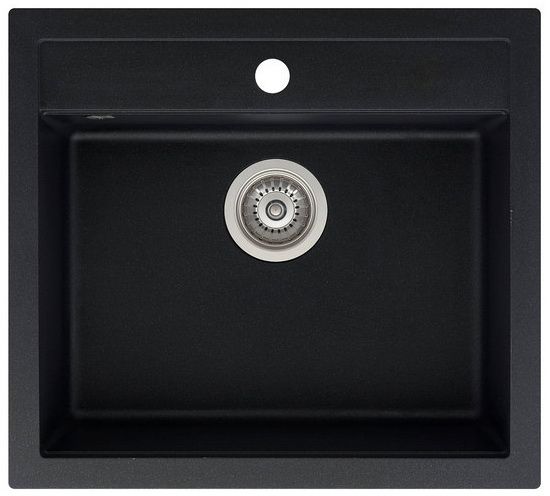 Кухонная мойка AquaSanita Quadro SQQ100 601 black metallic, фото 1