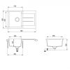 Кухонная мойка AquaSanita Tesa SQT 101 202 AW alumetallic
