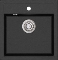 Кухонная мойка AquaSanita Tesa SQT100 (Black Metallic 601)