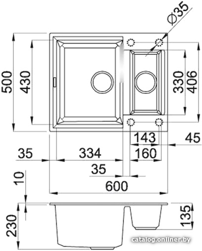 Кухонная мойка Elleci Easy 150 Bianco 52, фото 2