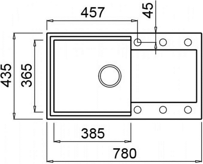 Врезная кухонная мойка Elleci Easy 290 (Aluminium 79), фото 2