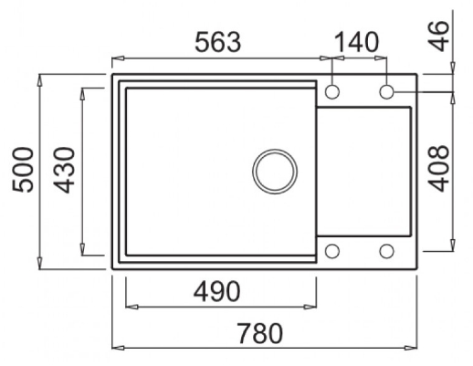 Кухонная мойка Elleci Easy 310 Cemento G48, фото 3