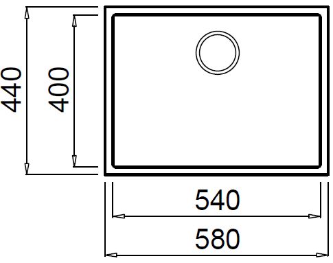 Кухонная мойка Elleci Quadra 110 Undermount K96 White, фото 2