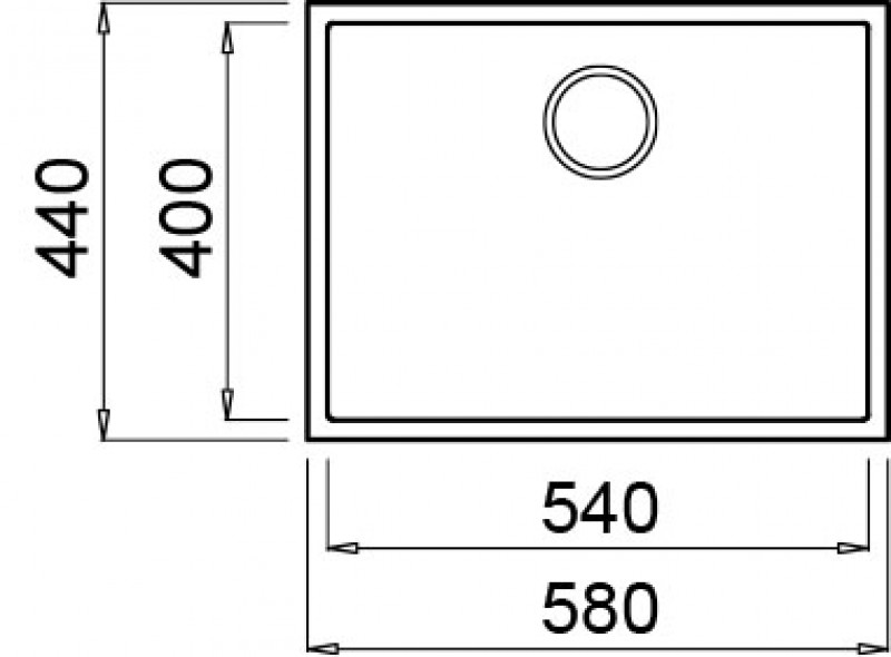 Кухонная мойка Elleci Quadra 110 Undermount G40 Nero, фото 2