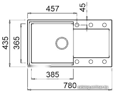 Кухонная мойка Elleci Easy 290 Tortora G43, фото 2