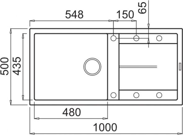 Кухонная мойка Elleci Unico 480 G62 Bianco Antico, фото 2