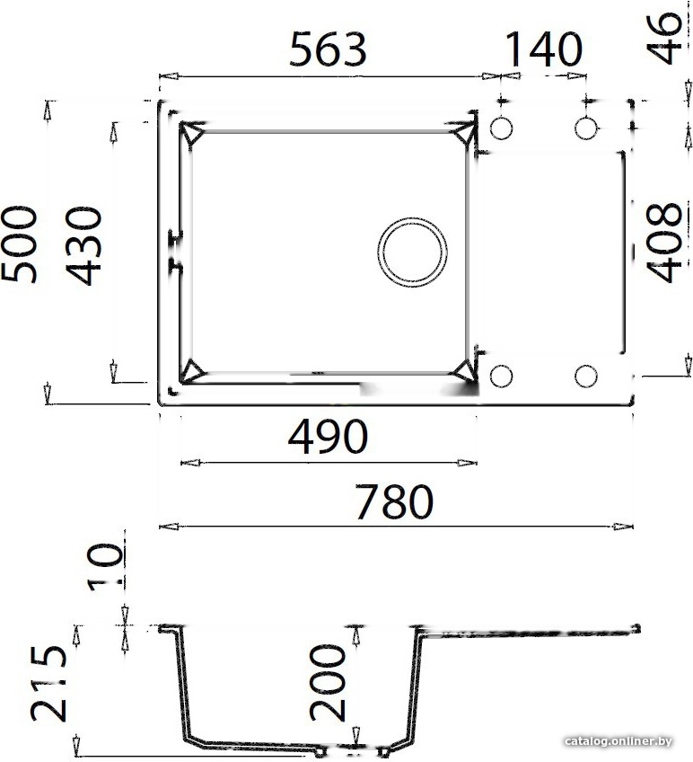 Кухонная мойка Elleci Easy 310 Tortora 43, фото 2