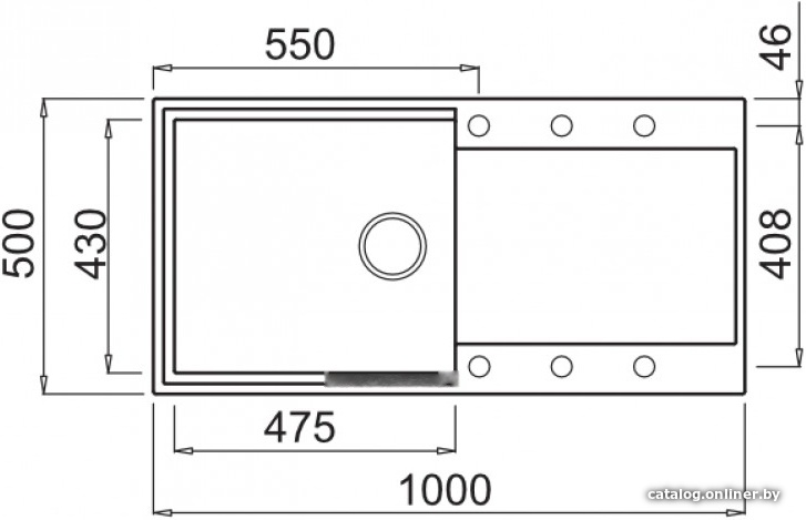 Кухонная мойка Elleci Easy 480 Aluminium 79, фото 2