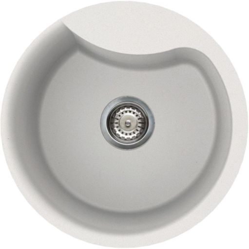 Кухонная мойка Elleci Ego Round (Bianco Titano 68), фото 1