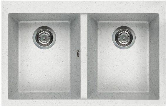 Кухонная мойка Elleci Quadra 350 Bianco G52, фото 1