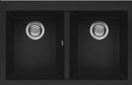 Кухонная мойка Elleci Quadra 350 Black K86, фото 1
