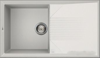 Кухонная мойка Elleci Tekno 400 Bianco Titano 68