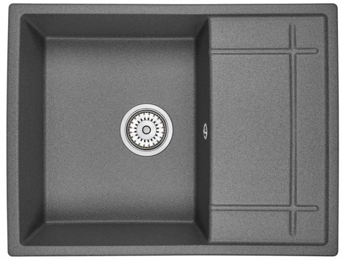 Кухонная мойка Granula 6501 (Графит), фото 1