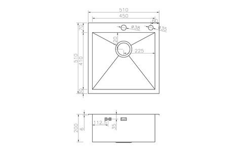 Кухонная мойка Zorg INOX X-5151, фото 3