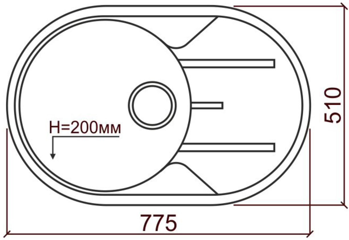 Кухонная мойка Tolero R-116 (Beige), фото 2