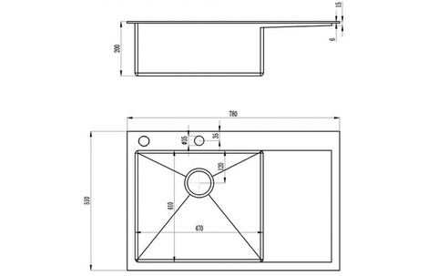 Кухонная мойка Zorg INOX X-7851-R, фото 3