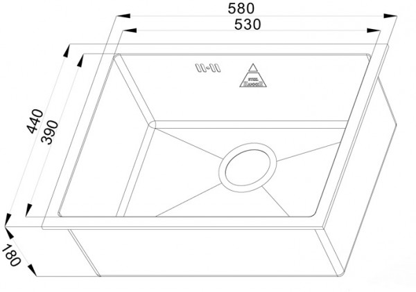 Кухонная мойка Zorg SH R 5844 Fontas, фото 2