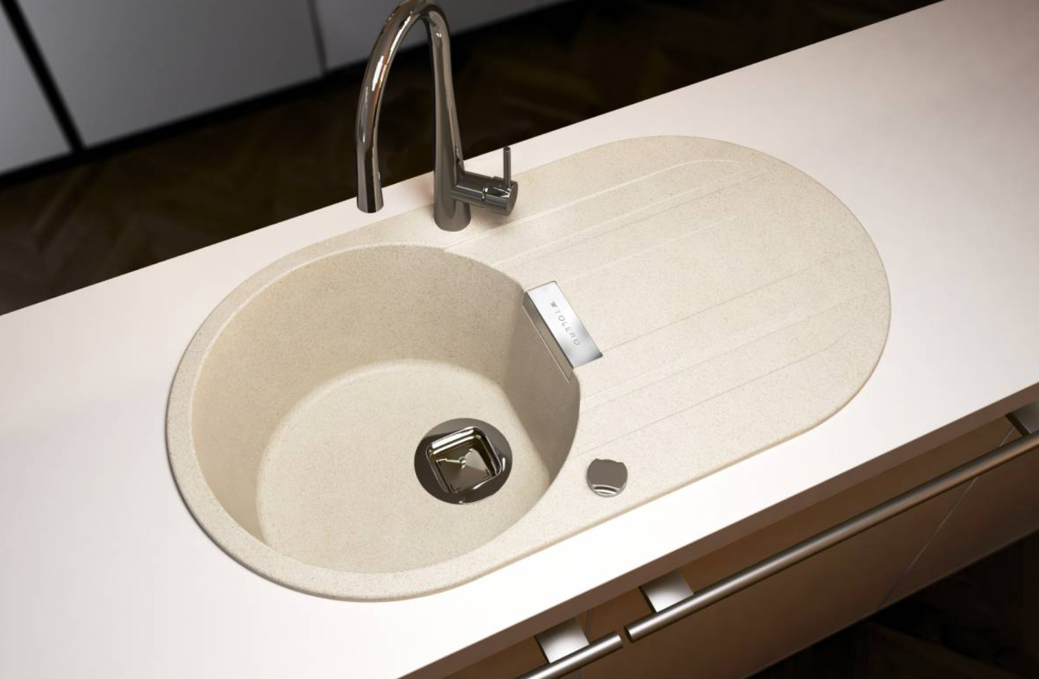 Кухонная мойка Tolero Loft TL-780 (White), фото 3
