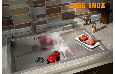 Кухонная мойка Zorg INOX X-7851-L, фото 2