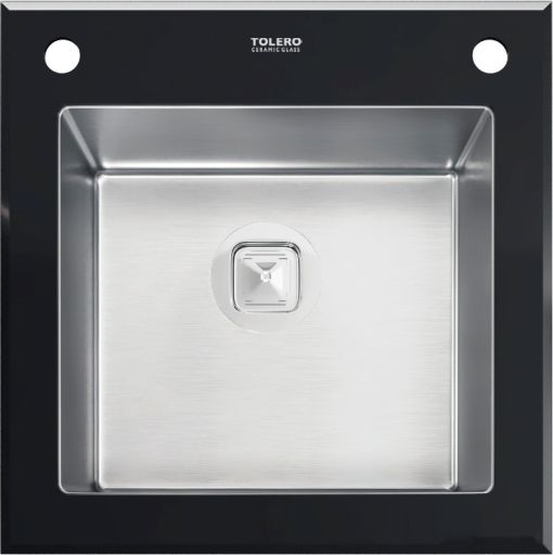 Кухонная мойка Tolero Ceramic glass TG-500 (черный), фото 1