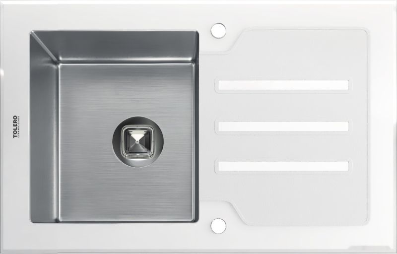 Кухонная мойка Tolero Ceramic glass TG-780 (белый), фото 1