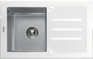 Кухонная мойка Tolero Ceramic glass TG-780 (белый)