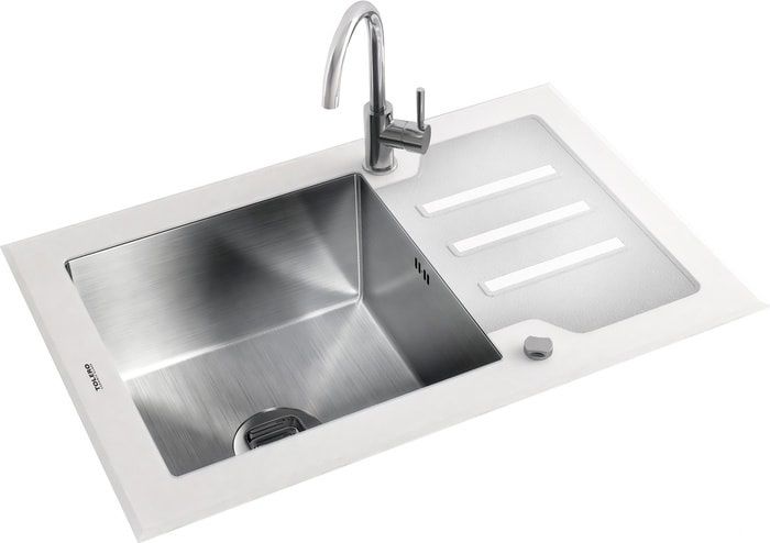 Кухонная мойка Tolero TG-660 (White), фото 1