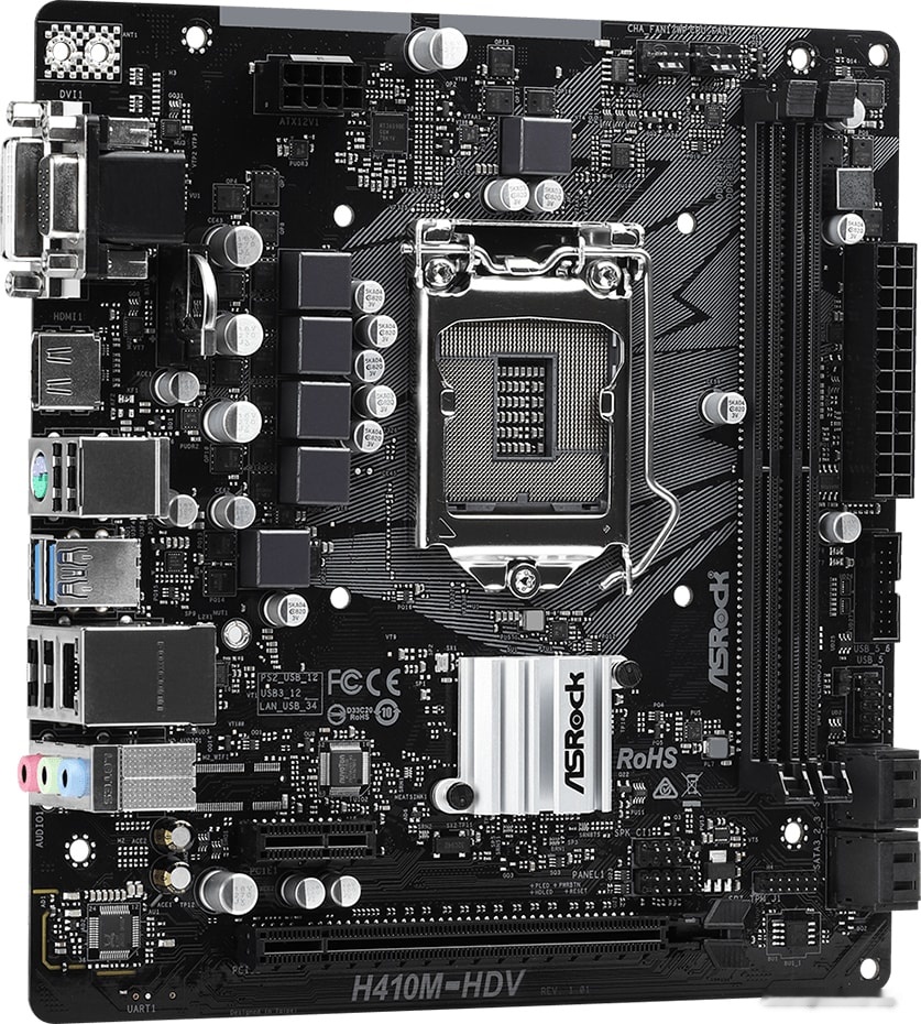 Материнская плата ASROCK H410M-HDV, фото 3