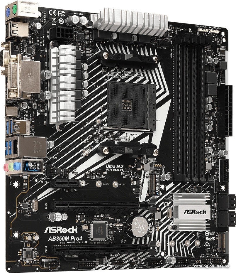 Материнская плата ASROCK AB350M Pro4 R2.0, фото 3