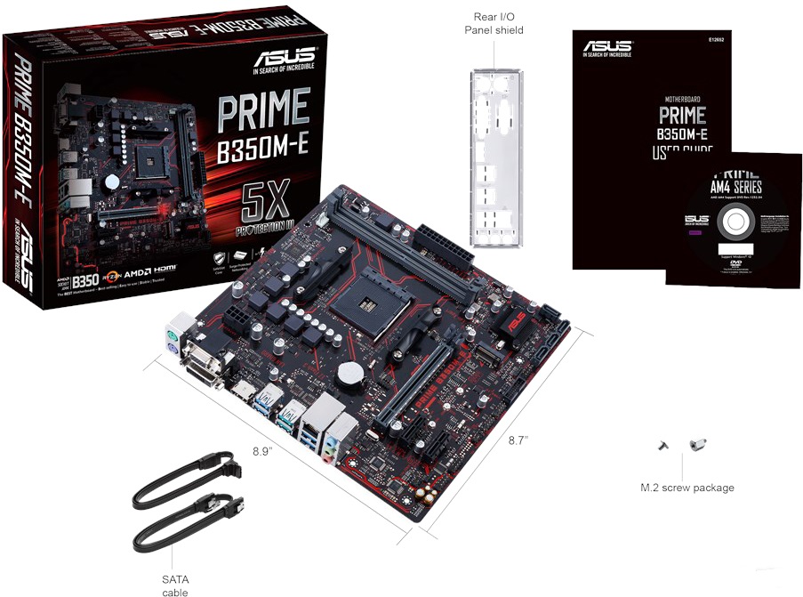Материнская плата Asus Prime B350M-E, фото 4
