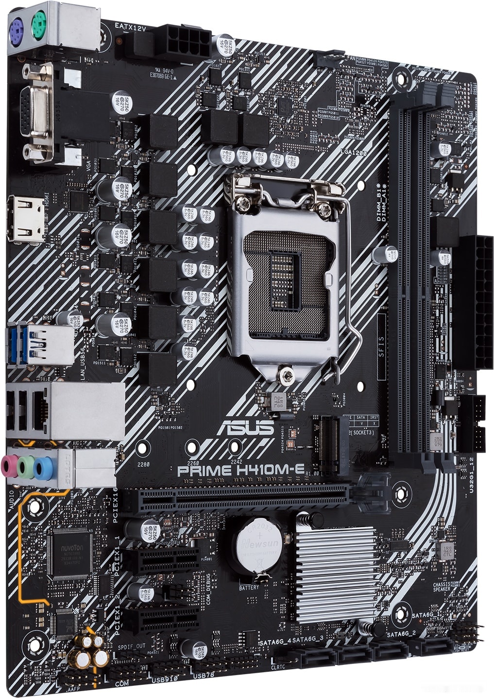 Материнская плата Asus Prime H410M-E/CSM, фото 3