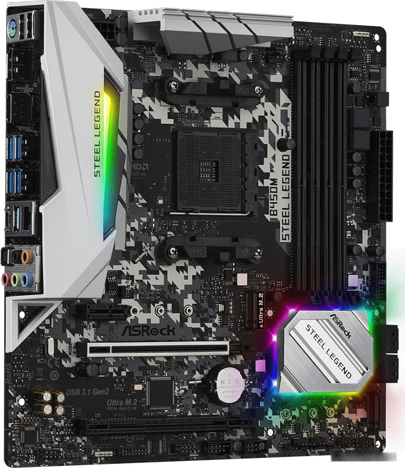 Материнская плата ASROCK B450M Steel Legend, фото 2