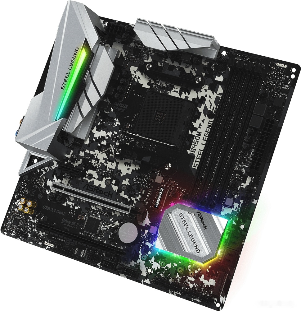 Материнская плата ASROCK B450M Steel Legend, фото 3