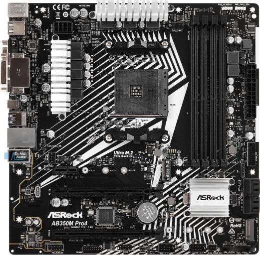 Материнская плата ASROCK AB350M Pro4 R2.0, фото 1
